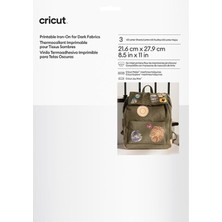 Cricut 2011742 Yazdırılabilir Iron On Koyu Renk Kumaşlar Için 3 Sayfa