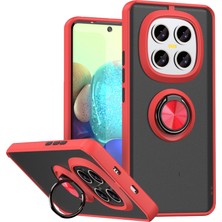 Bezos Redmi Note 15 4g Montreal Yüzüklü Silikon Kapak - Kırmızı