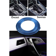 Chermik Araba Dekorasyon Şeridi 5 Metre Esnek Pvc Trim Şeridi Kolay Kurulum Araç Içi Dekorasyon Bandı