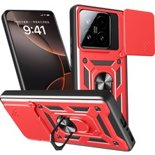 Bezos Mi 15T Pars Lens Yüzüklü Silikon - Kırmızı