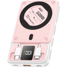 Bezos M25W 10.000 Mah 20W Pd Magsafe Powerbank - Pembe