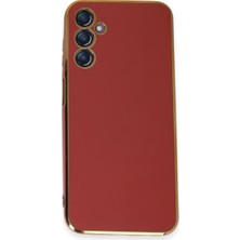 Bezos Galaxy M14 5g Kılıf Volet Silikon - Kırmızı