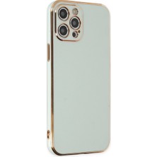 Bezos iPhone 12 Pro Kılıf Volet Silikon - Açık Yeşil