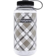 Nalgene Unisex – Yetişkin Wh Içecek Şişesi, Bej, Kareli, 1 L