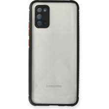 Bezos Galaxy A02S Kılıf Miami Şeffaf Silikon - Siyah