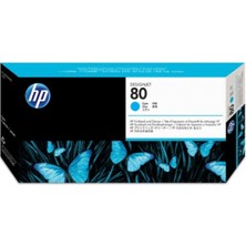 Hp C4821A (80) Eski Tarihli Mavi Orjinal Baskı Kafası ve Kafa Temizleyici