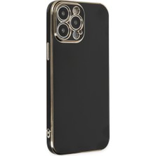 Bezos iPhone 14 Pro Max Kılıf Volet Silikon - Siyah