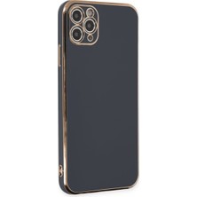 Bezos iPhone 11 Pro Max Kılıf Volet Silikon - Siyah