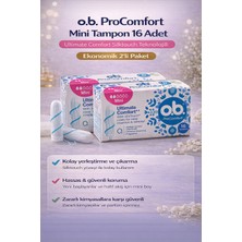 Bezos O.b. Procomfort Mini Tampon 16LI 2 Paket Ultimate Comfort Silktouch Teknolojili