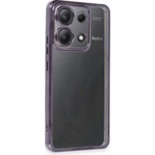 Bezos Poco X6 Kılıf Razer Lensli Silikon - Mor