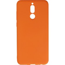 Bezos Mate 10 Lite Kılıf Nano Içi Kadife Silikon - Turuncu