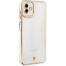 Bezos Galaxy A04 Kılıf Liva Lens Silikon - Beyaz