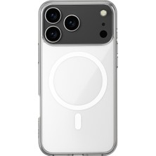 Bezos iPhone 17 Pro Max Kılıf Magneticsafe Şeffaf Silikon - Şeffaf
