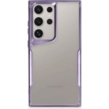 Bezos Galaxy S23 Ultra Kılıf Boyi Silikon Kapak - Derin Mor