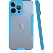 Bezos iPhone 14 Pro Kılıf Platin Silikon - Mavi