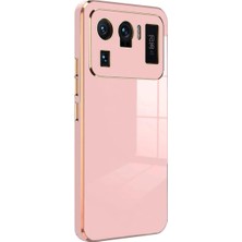 Bezos Mi 11 Ultra Kılıf Volet Silikon - Pembe