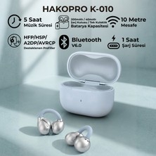 Hakopro V6.0 Bluetooth, Kablosuz, Mikrofonlu Ergonomik Gövdeli Kulak Içi Kulaklık K-010M