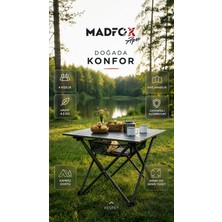 Madfox Apex Katlanabilir Alüminyum Kamp Masası (4 Kişilik)