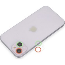 Bezos iPhone 13 Mini Renkli Kamera Lens Koruma Cam - Yeşil-Pembe