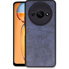 Bezos Redmi A3 4g Kılıf Aras Deri Kapak - Lacivert