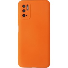 Bezos Redmi Note 10 5g Kılıf Nano Içi Kadife Silikon - Turuncu
