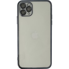 Bezos iPhone 11 Pro Kılıf Razer Lensli Silikon - Siyah