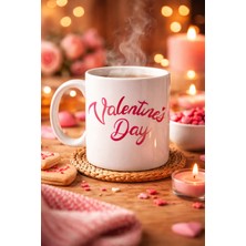 Bezos Valentine’s Day Porselen Kupa Model 3 – Aşk Temalı Özel Tasarım Kahve & Çay Kupası , Sevgililer Günü Hediyesi