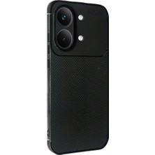 Bezos Poco X8 Pro Max Auto Focus Karbon Kapak - Siyah