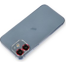 Bezos iPhone 12 Metal Kamera Lens Koruma Cam - Kırmızı