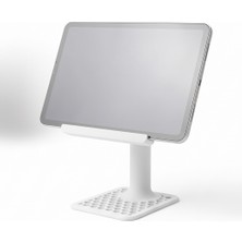 Omni Masaüstü Tablet Standı - 26 cm Yükseklik, Açısı Ayarlanabilir Ergonomik Tutucu. 15 Inç'e Kadar Uyumlu (Ipad, Samsung) Sağlam ve Şık Monitör Standı - Siyah / Beyaz Seçenekli