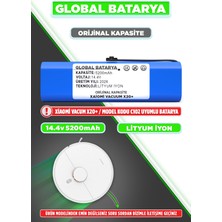 Global Batarya Xiaomi Vacuum X20 + Uyumlu Robot Süpürge Batarya 14.4V 5200MAH Li-Ion Pil (Orijinal Kapasite)