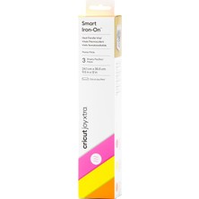 Cricut 2010396 Joy Xtra Smart Iron On 24X30.5CM - 3 Sayfa Neon Pembe Sari Turuncu
