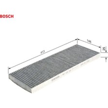 R2330 Karbonlu Polen Filtre Opel Vectra B Tüm Motorlar 1808608 Bosch 1987432330