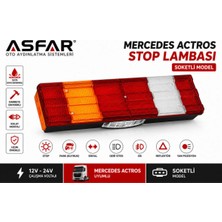 Asfar Actros Soketli Stop Lambası 12-24 Volt Sol