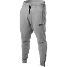 Better Bodies Harlem Zip Pants, Grey Melange