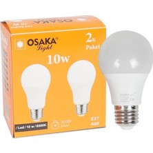 Bezos 10W 2li Beyaz LED Ampül