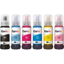 Goink Epson 115 6 Renk Muadil Mürekkep Seti 6X70 ml - L8160 L8180 Uyumlu