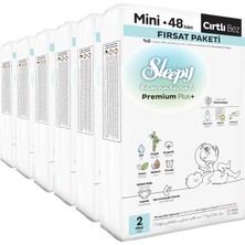 Renas Store Sleepy Bio Natural Premium Plus Fırsat Paketi Bebek Bezi 2 Numara Mini 288 Adet