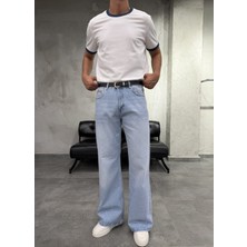 Difransel Jeans Flare Ispanyol Paça Mavi Yıkamalı Fit Jean
