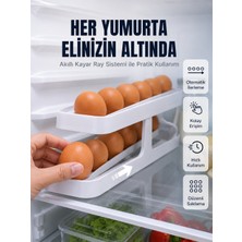 Hatıra Kutusu Iki Katlı Yumurta Organizeri Buzdolabı Düzenleyici Pratik Saklama Rafı - Lisinya