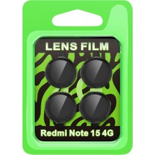 Mudanis Xiaomi Redmi Note 15 4g Raze Metal Kamera Lens - Siyah