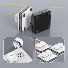 Plentiful 2 Tuşlu Makro Mekanik Klavye Programlanabilir Oyun-Muhasebe-Copy-Paste Tuş USB Renkli Işık Siyah