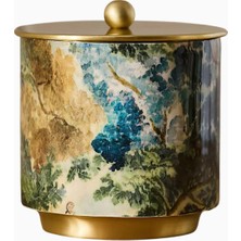 Anthropologie Mckay Desenli Emaye Metal Banyo Kutusu