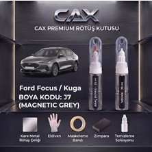 CAXCOLORS Ford Focus / Kuga Rötüş Boyası ve Premium Rötüş Seti (25 ml Boya + 25 ml Vernik + Ekipmanlar)