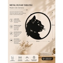 Şimşek Lazer Kedi Figürlü Tablo