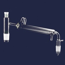 Isolab Distilasyon Bağlantısı - Soğutuculu - Adaptörlü Ns 14/23 - Ns 14/23 - 250 mm