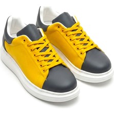 Zerenyus Zrk-Fans Taraftar Sarı Lacivert Bağcıklı Özel Seri Erkek Sneaker