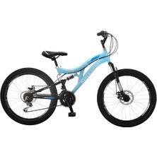 Salcano Hector 24 Md Disk Fren Çift Amortisörlü Bisiklet (140 ile 160 cm Arası Boy)