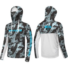 Ryuji Uv Performance Hoodie Shirt+Neck Dark Tide Boyunluklu T-Shirt Beden : M