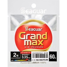 Seaguar Grandmax Hard %100 Fc 60M Leader Misina Kalınlık (Mm) : 0,20MM